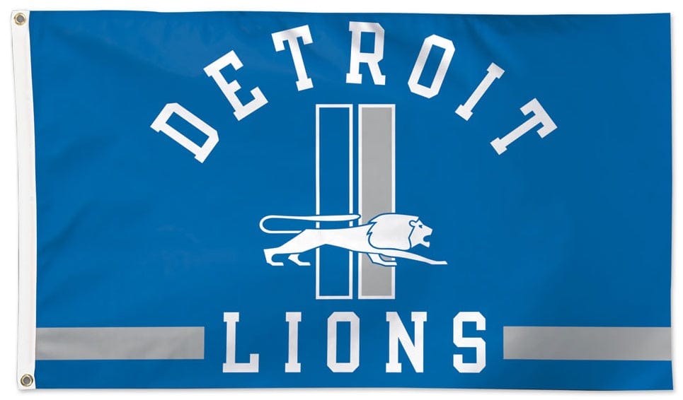 Detroit Lions Flag 3x5 Classic Logo heartlandflags