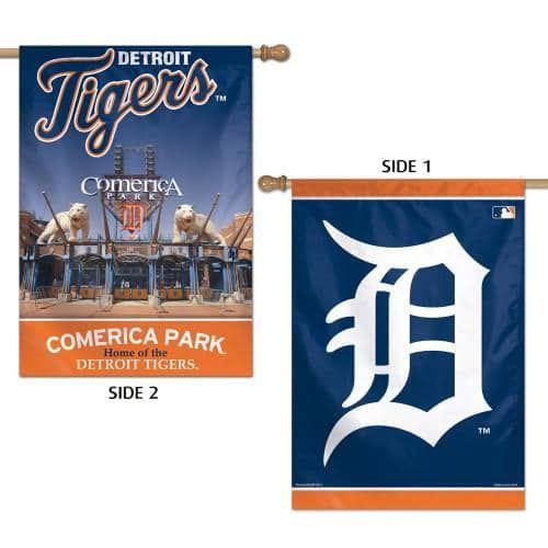 Detroit Tigers 2 Sided Flag 28x40 House Banner heartlandflags