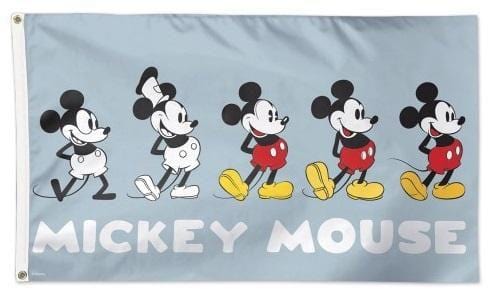 Disney Mickey Mouse Flag 3x5 Evolution of Mickey heartlandflags