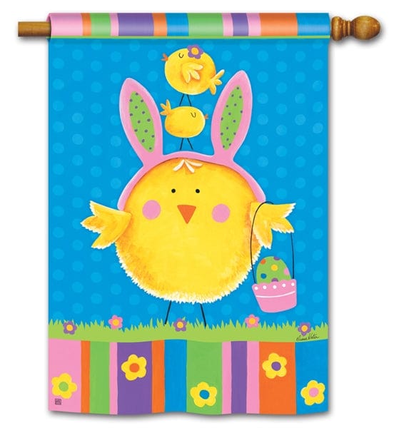 Easter Chicks Flag 2 Sided Standard House Banner heartlandflags