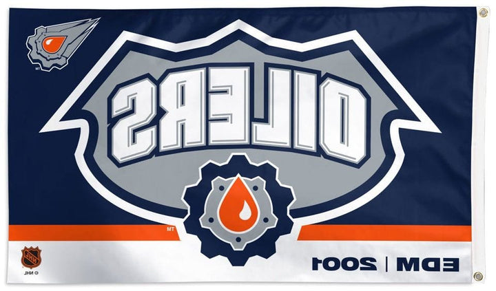 Edmonton Oilers Flag 3x5 Special Edition Logo 2023 heartlandflags