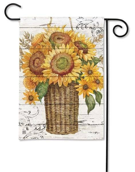 Farmhouse Sunflower Garden Flag 2 Sided Fall heartlandflags