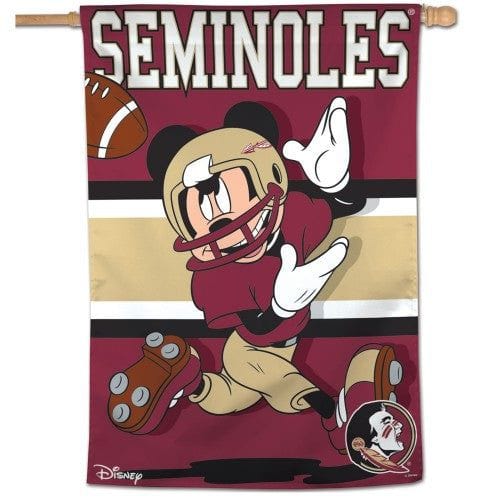 Florida State Banner Mickey Mouse Seminoles Football House Flag heartlandflags