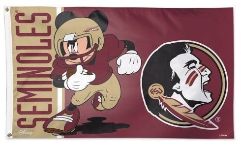 Florida State Flag Seminoles 3x5 Mickey Mouse Disney heartlandflags