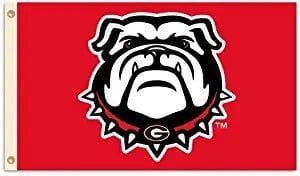 Georgia Bulldogs Flag 3x5 New Logo Red heartlandflags