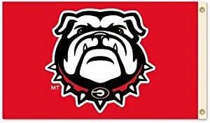 Georgia Bulldogs Flag 3x5 New Logo Red heartlandflags