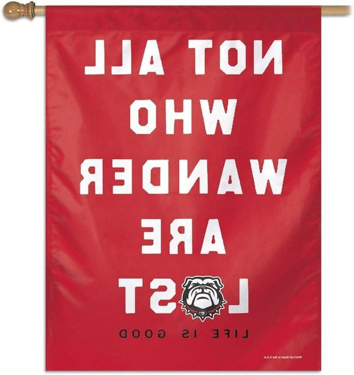 Georgia Bulldogs Flag Life Is Good Vertical House Banner heartlandflags