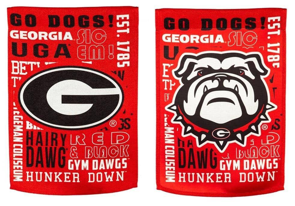 Georgia Bulldogs Garden Flag 2 Sided Fan Rules Gym Dawgs heartlandflags