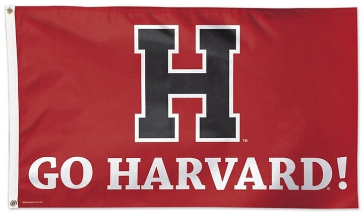 Go Harvard Flag 3x5 Slogan heartlandflags