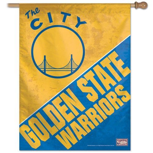 Golden State Warriors Flag Hardwood Classics Vertical Banner The City heartlandflags