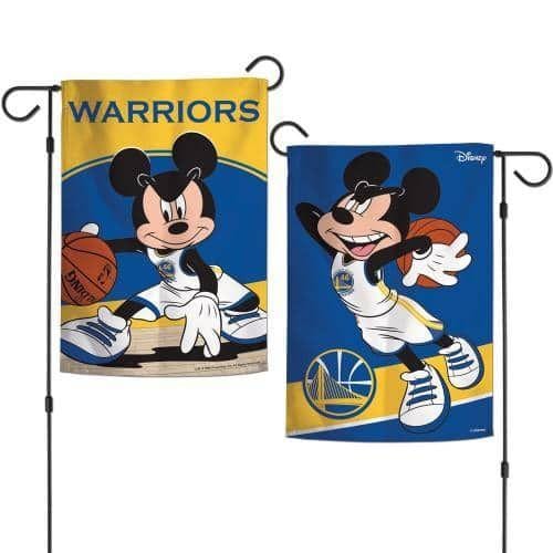 Golden State Warriors Garden Flag 2 Sided Mickey Mouse heartlandflags