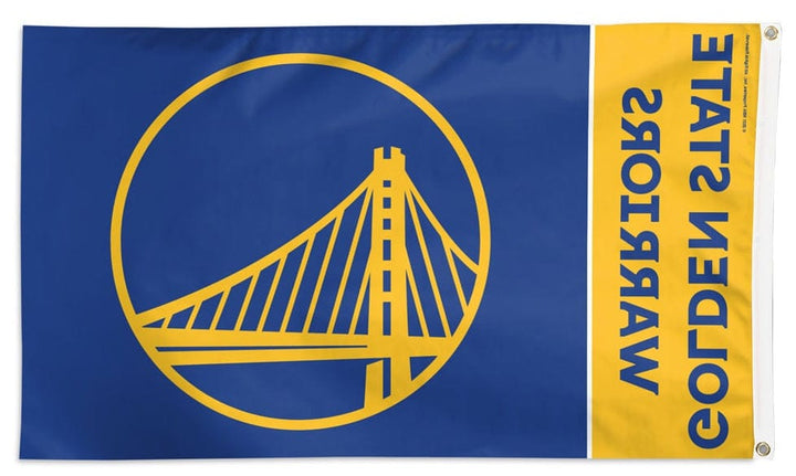 Golden State Warriors Team Block Flag 3x5 Logo heartlandflags