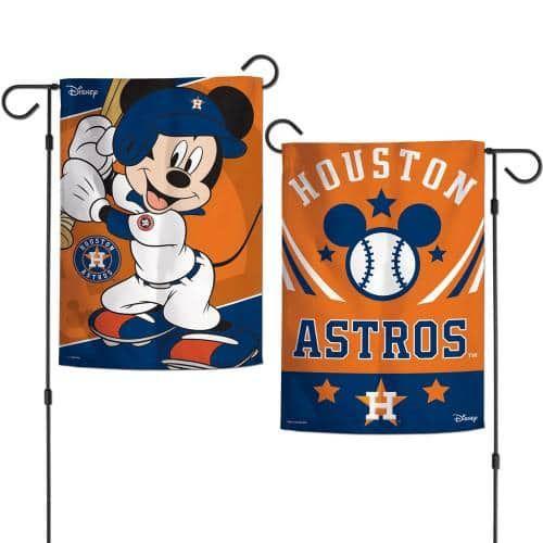 Houston Astros Garden Flag 2 Sided Mickey Mouse Disney heartlandflags