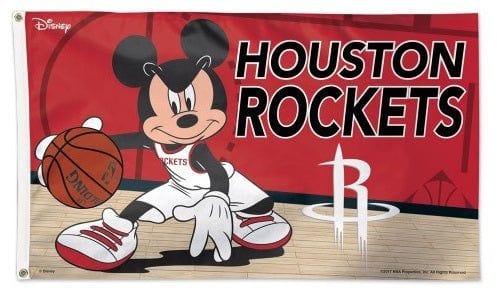 Houston Rockets Flag 3x5 Mickey Mouse Disney heartlandflags