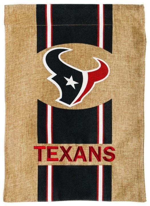 Houston Texans Garden Flag 2 Sided Burlap heartlandflags