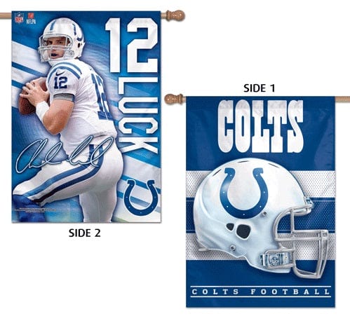 Indianapolis Colts Flag 2 Sided Andrew Luck Banner heartlandflags