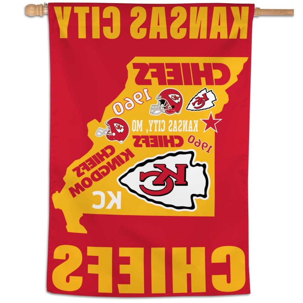 Kansas City Chiefs Flag Vertical State Banner heartlandflags