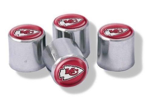 Kansas City Chiefs Tire Valve Stem Caps 4-Pack heartlandflags