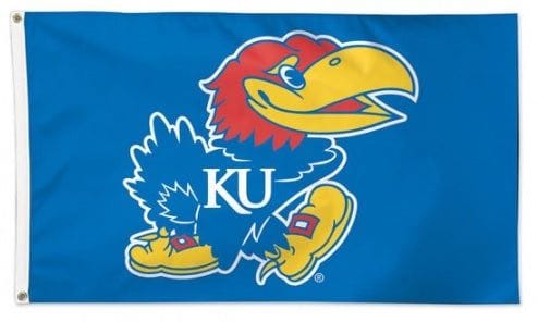 Kansas Jayhawks Flag 3x5 Logo Only heartlandflags