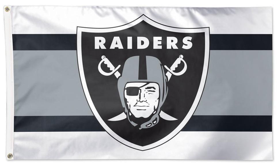 Las Vegas Raiders Flag 3x5 Away Stripe heartlandflags