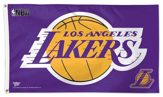 Los Angeles Lakers Flag 3x5 Purple heartlandflags