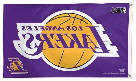 Los Angeles Lakers Flag 3x5 Purple heartlandflags