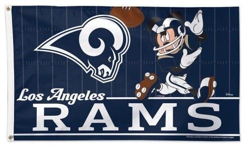 Los Angeles Rams Flag 3x5 Football Mickey Mouse Disney heartlandflags