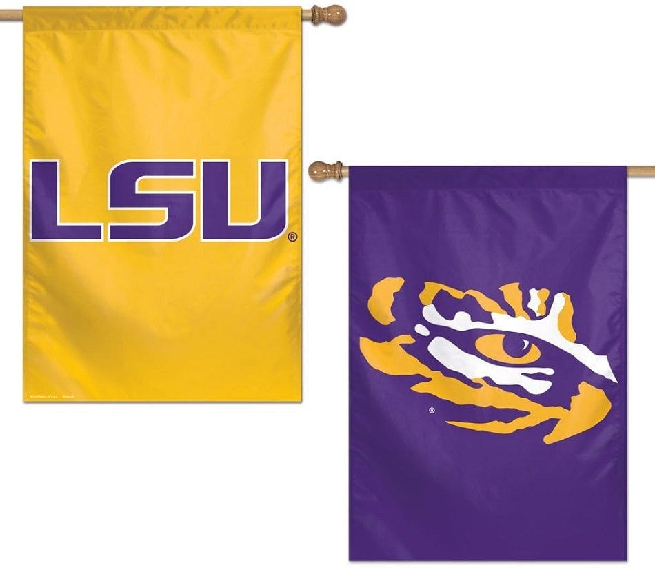 LSU Tigers Flag 2 Sided Vertical House Banner Tiger Eye heartlandflags