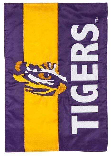 LSU Tigers Garden Flag 2 Sided Applique University heartlandflags