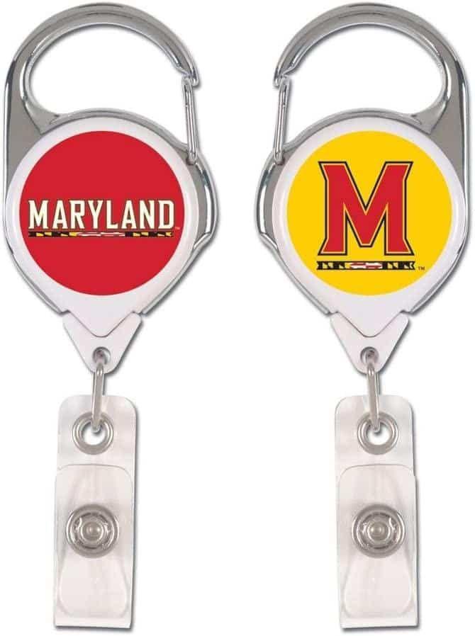 Maryland Terrapins Reel 2 Sided Retractable Badge Holder heartlandflags