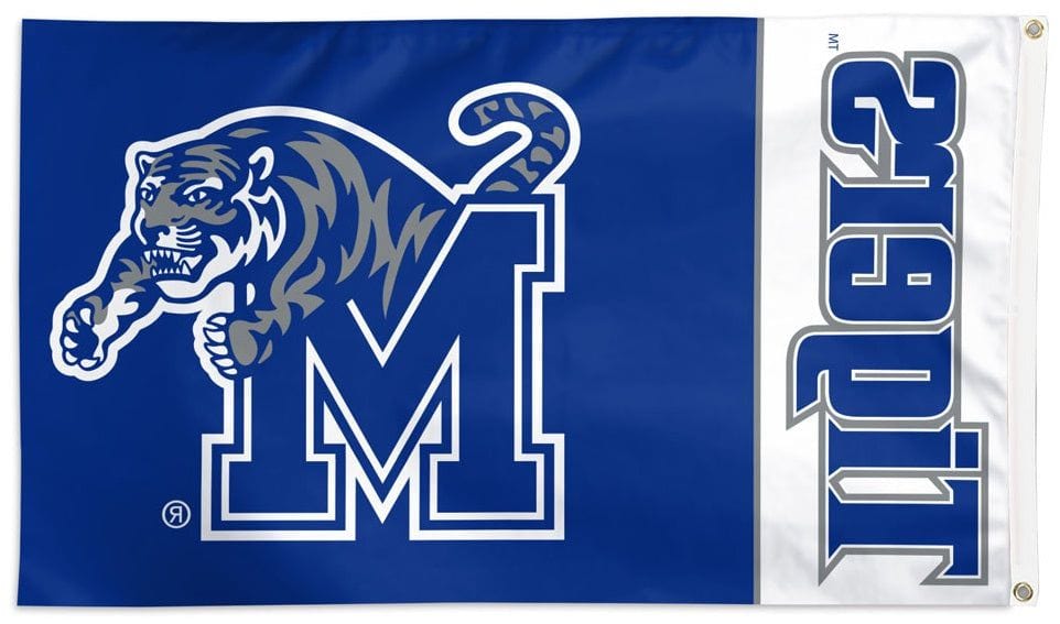 Memphis Tigers Flag 3x5 Logo heartlandflags