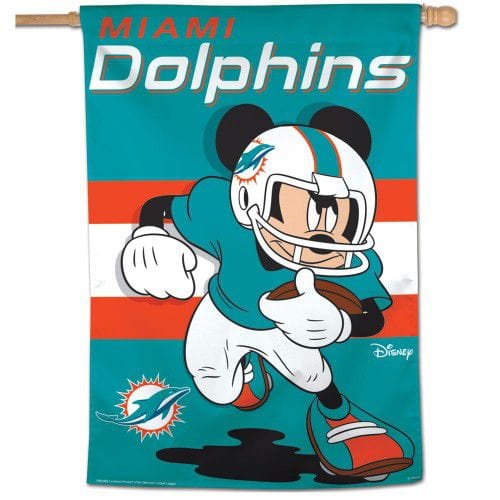 Miami Dolphins Flag Mickey Mouse Football Banner heartlandflags