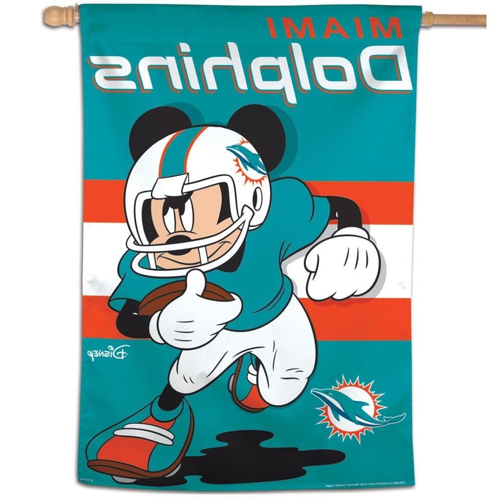 Miami Dolphins Flag Mickey Mouse Football Banner heartlandflags