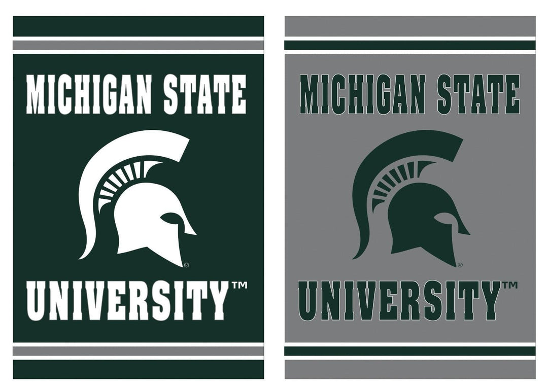 Michigan State University Garden Flag 2 Sided Textured Spartans heartlandflags