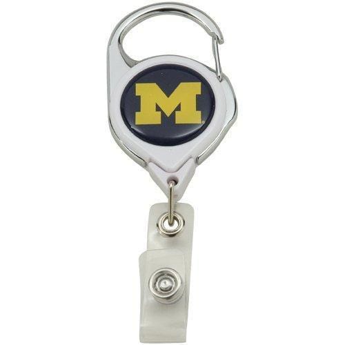 Michigan Wolverines Reel 2 Sided Name ID Badge Holder heartlandflags