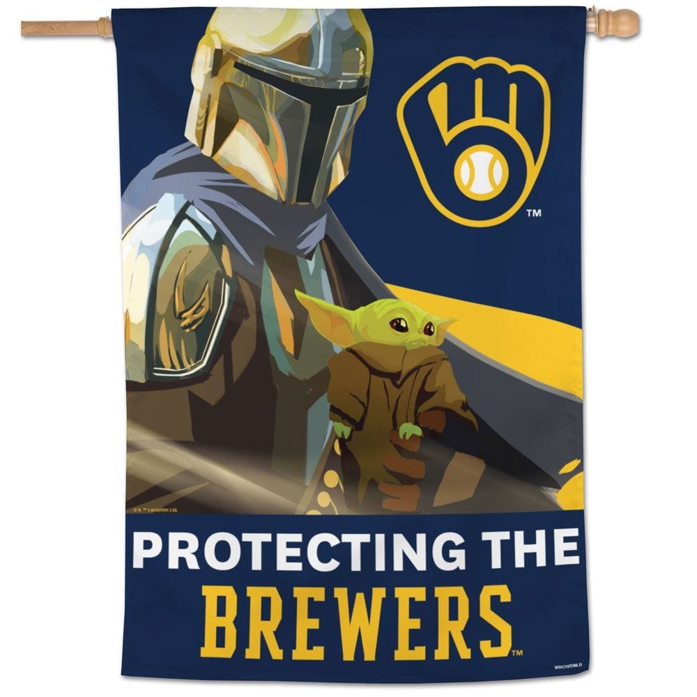 Milwaukee Brewers Flag Mandalorian Star Wars heartlandflags