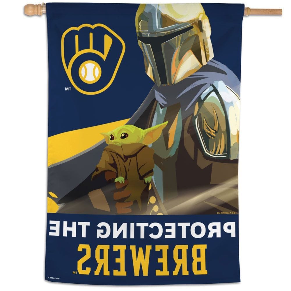 Milwaukee Brewers Flag Mandalorian Star Wars heartlandflags