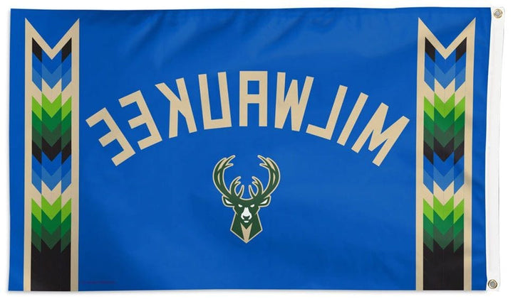 Milwaukee Bucks Flag 3x5 City Logo 2023 heartlandflags