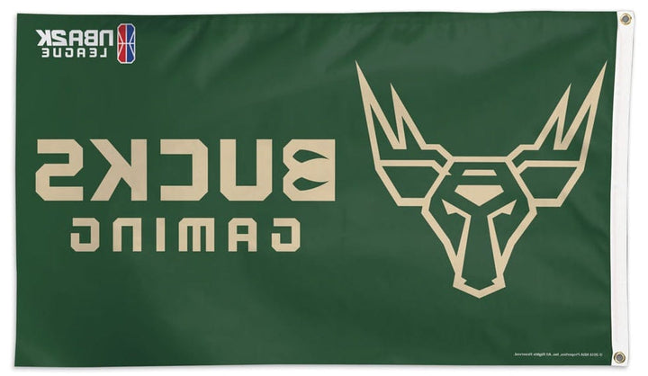 Milwaukee Bucks Gaming Flag 3x5 Flag NBA2K League heartlandflags