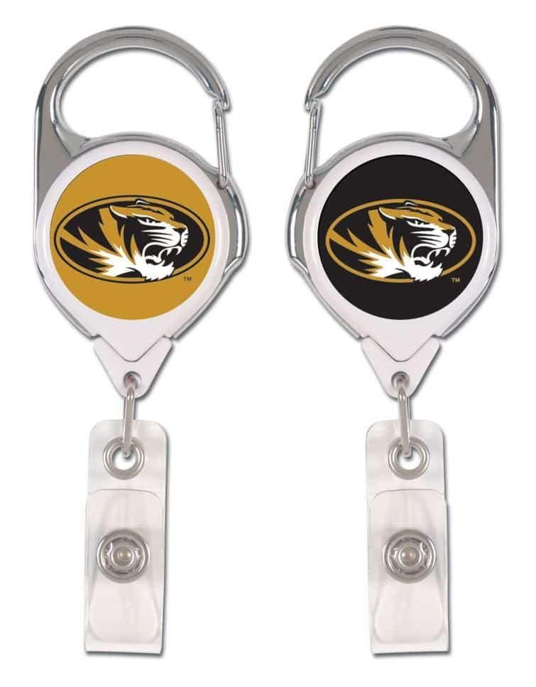 Missouri Tigers Reel 2 Sided Retractable Badge Holder heartlandflags