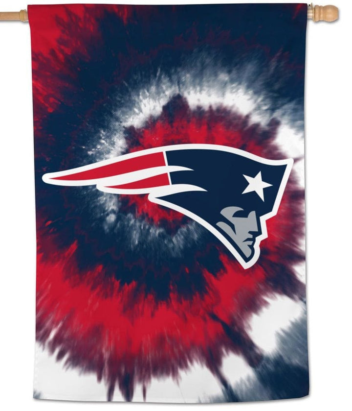 New England Patriots Flag Tie Dye Logo House Banner heartlandflags