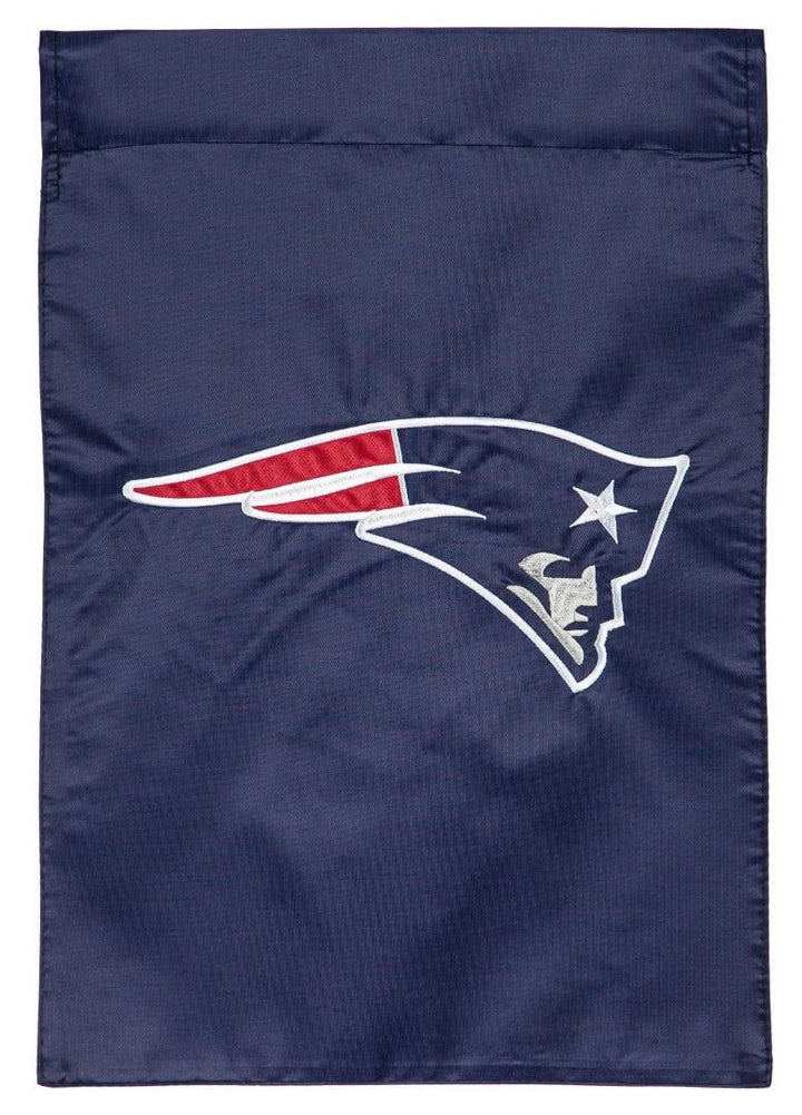 New England Patriots Garden Flag 2 Sided Applique Logo heartlandflags