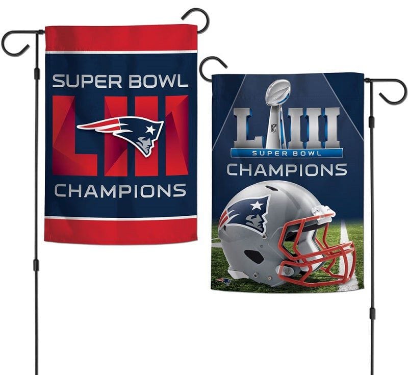 New England Patriots Garden Flag Super Bowl LIII Champions 2 Sided heartlandflags