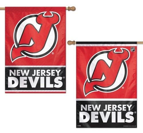 New Jersey Devils Flag 2 Sided Double Logo House Banner heartlandflags