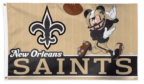 New Orleans Saints Flag 3x5 Mickey Mouse Disney Football NFL heartlandflags