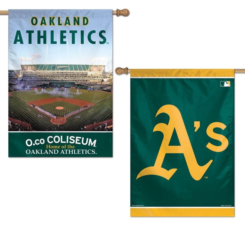 Oakland Athletics Flag 2 Sided Double Design House Banner heartlandflags