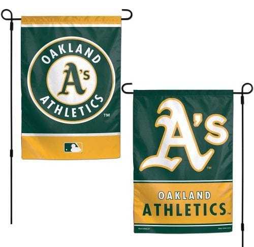 Oakland Athletics Garden Flag 2 Sided Logo heartlandflags