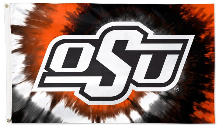 Oklahoma State Cowboys Flag 3x5 Tie Dye heartlandflags