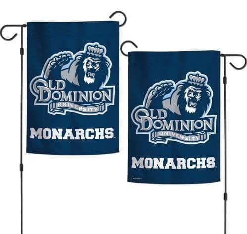 Old Dominion Monarchs Garden Flag 2 Sided Logo heartlandflags