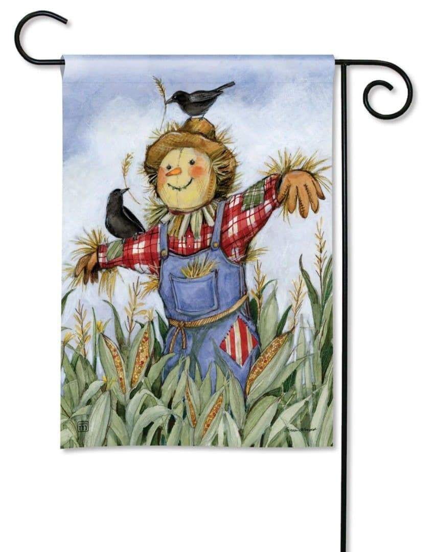 Patch Scarecrow Garden Flag Crows heartlandflags